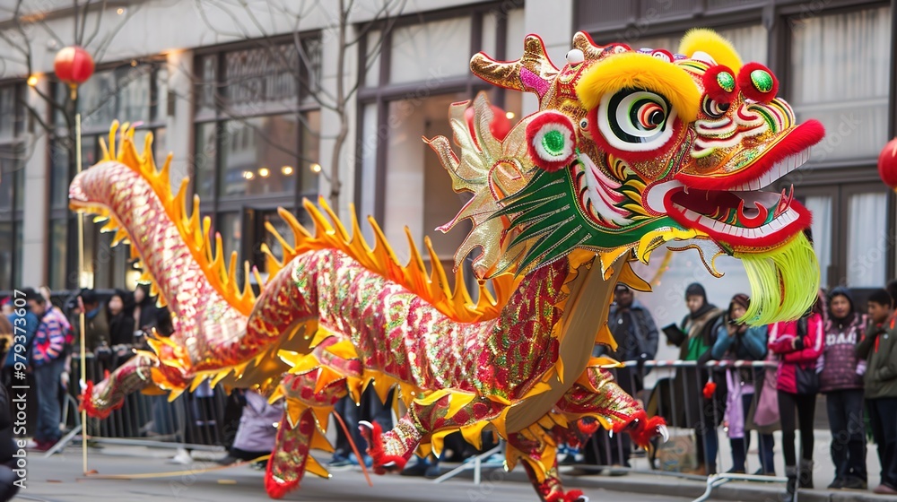 Dragon dance for chinese new year Dragon dance for chinese new year