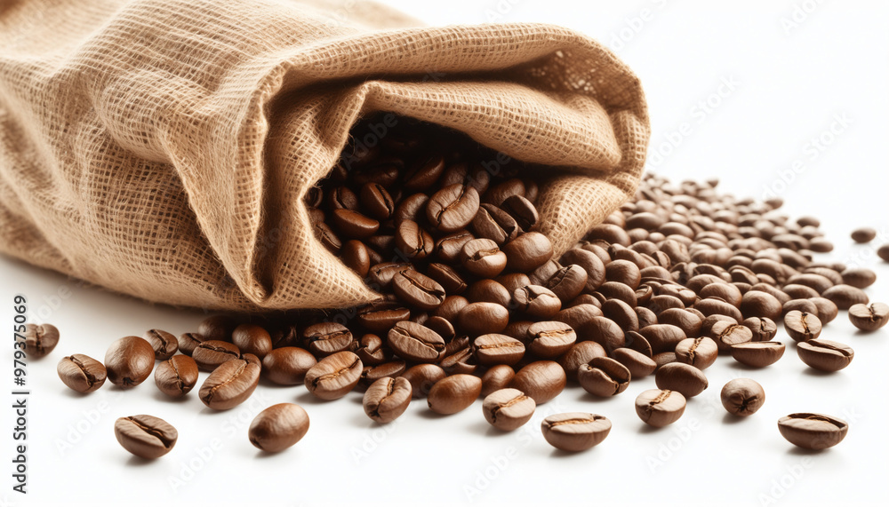 coffee beans in sack coffee beans in sack