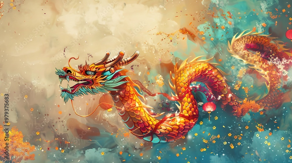 Dragon dance for chinese new year Dragon dance for chinese new year