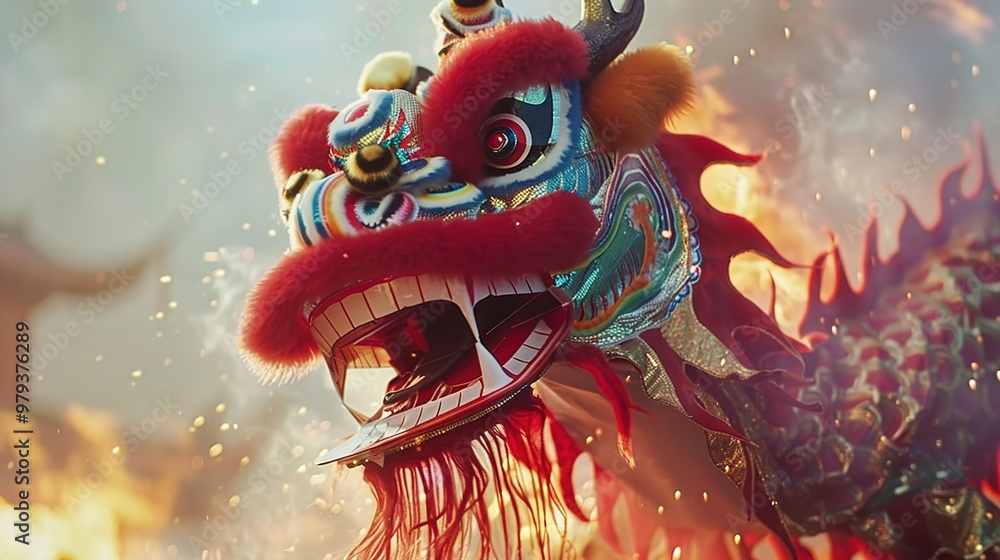 Dragon dance for chinese new year Dragon dance for chinese new year