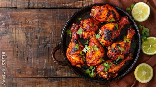 Tandoori chicken food photography