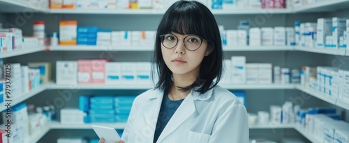 The Pharmacist in Drugstore photo