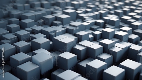 Abstract cubes background.