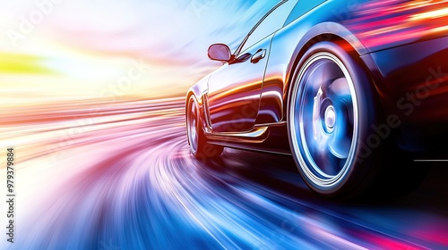 Peaceful Journey on Golden Horizon