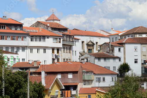 View of the old part of Bragança located in the north of Portugal photo