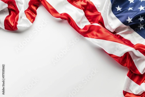 labor day and usa concept. on white background