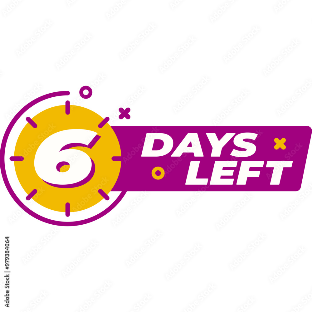 Obraz premium Days Left Countdown 