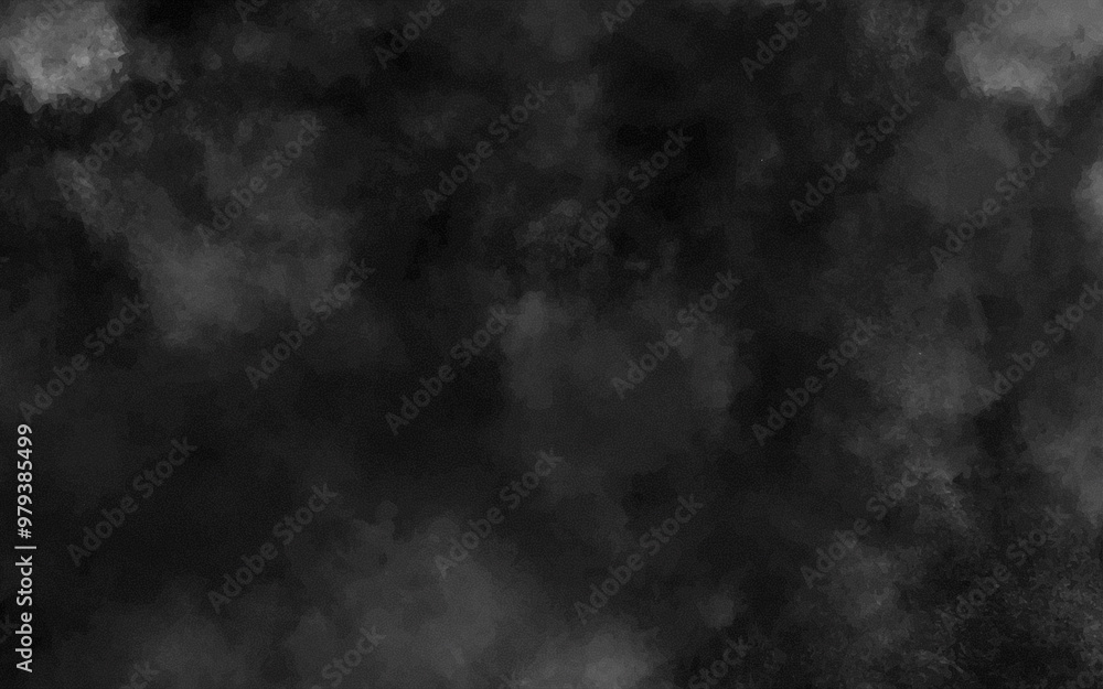 Obraz premium Abstract black and white realistic smoke clouds with shadow overlay effect background. Mystery dark background with spooky white light and fog. Vector illustration of smoky mist toxic vapor on floor.
