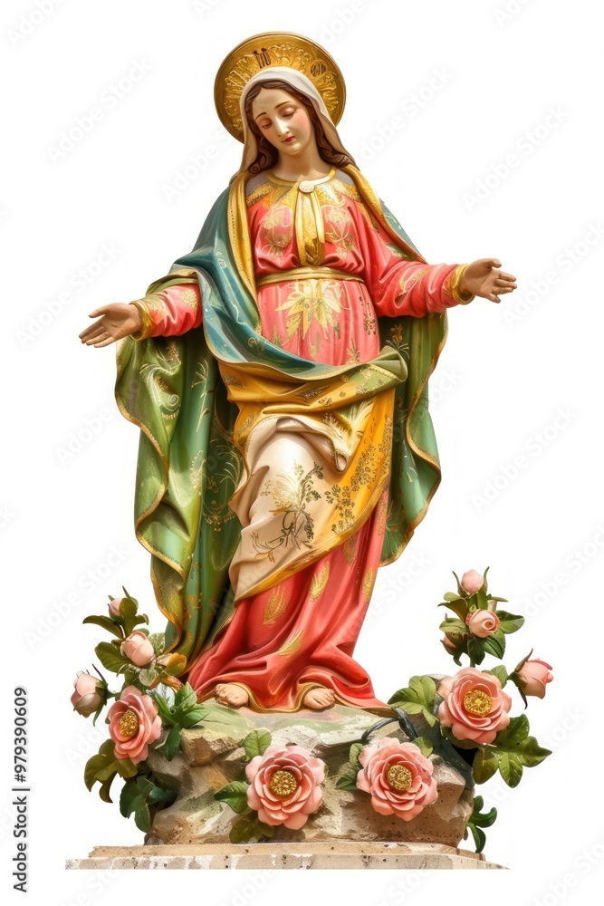Obraz premium Saint mary sculpture religious catholic.