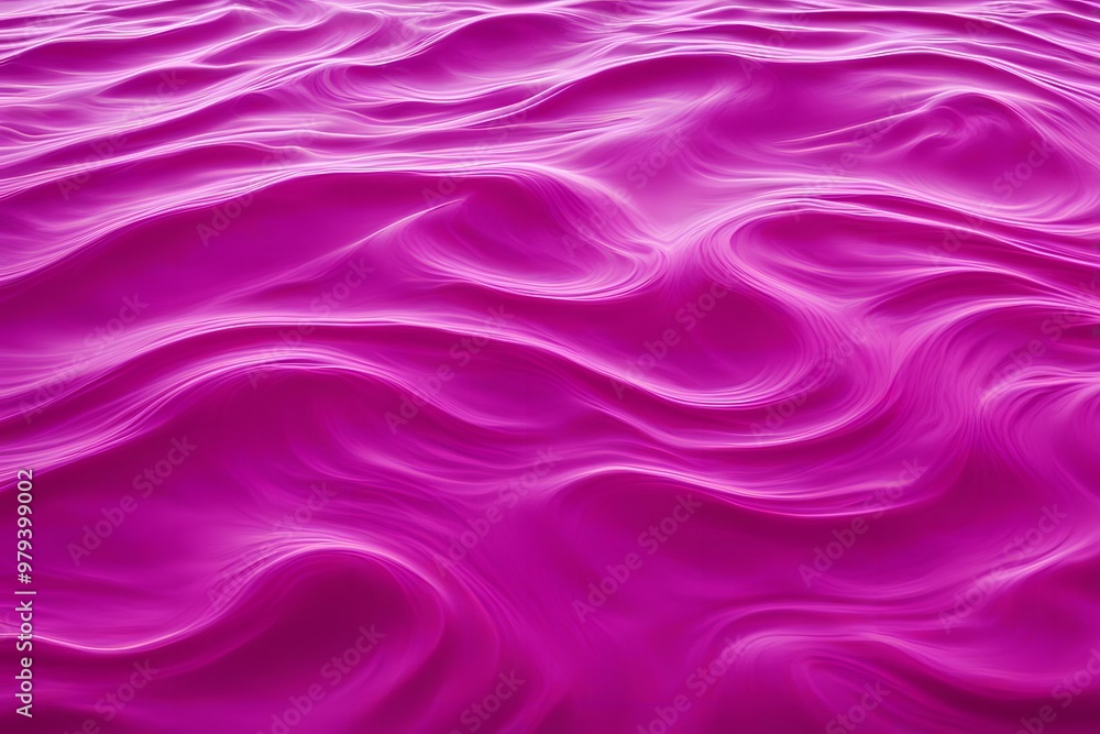 Fototapeta premium A bold magenta water ripple background with strong wave patterns, AI Generated