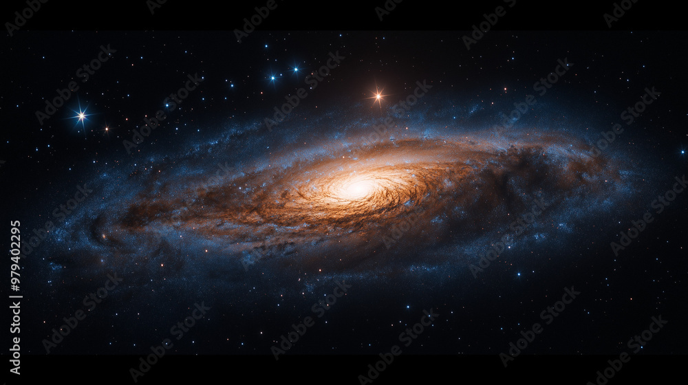 star galaxy in the center of the Milky Way, around the stars of different sizes , large and small with rays. star galaxy in the center of the Milky Way, around the stars of different sizes , large and small with rays.