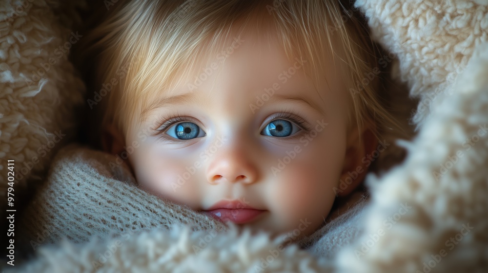Happy baby smiling against a warm, golden bokeh background, creating a soft and joyful atmosphere. Happy baby smiling against a warm, golden bokeh background, creating a soft and joyful atmosphere.