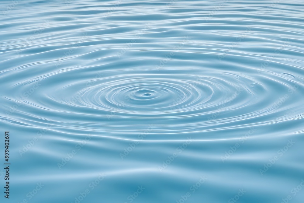 A light sky blue water ripple with delicate reflections and soothing waves, Ai Generated A light sky blue water ripple with delicate reflections and soothing waves, Ai Generated
