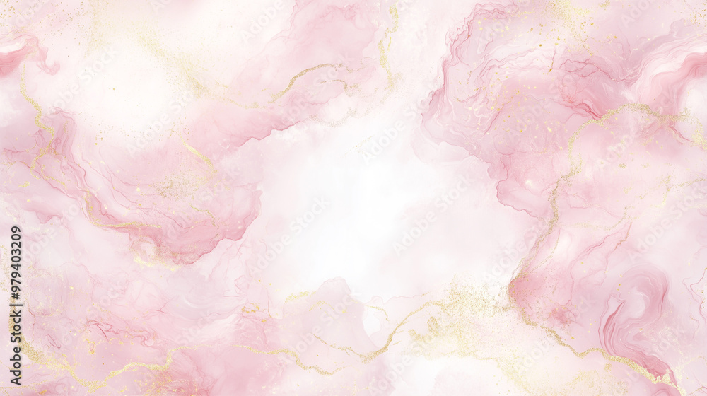 Adorable marble pattern in pink, purple, and gold. Watercolor-style illustration. Adorable marble pattern in pink, purple, and gold. Watercolor-style illustration.
