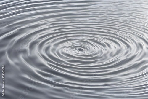 A silver water ripple with soft metallic reflections and fine ripples, Ai Generated