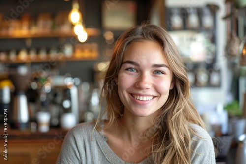 Portrait of a smiling young female small business owner