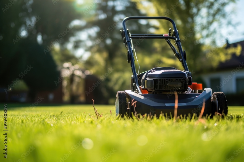 Lawnmower plant grass day. Lawnmower plant grass day.