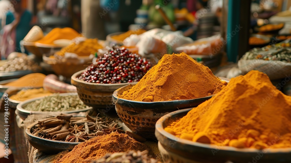 Fototapeta premium indian spice wallpaper