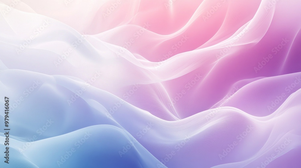 Obraz premium Abstract gradient background with soft pastel colors blending smoothly, perfect for text overlay