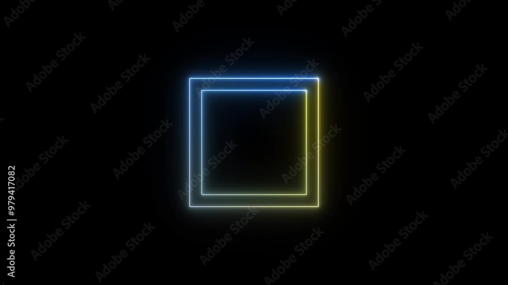 abstract glowing neon rectangle border frame. Animated Rectangle neon glowing frame background. abstract glowing neon rectangle border frame. Animated Rectangle neon glowing frame background.
