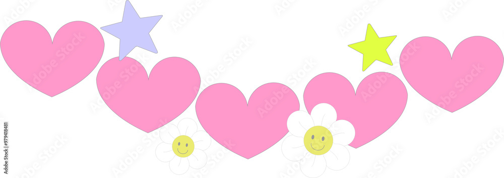 Pink heart crown Pink heart crown