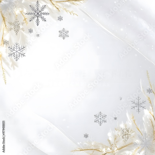 christmas background with snowflakes