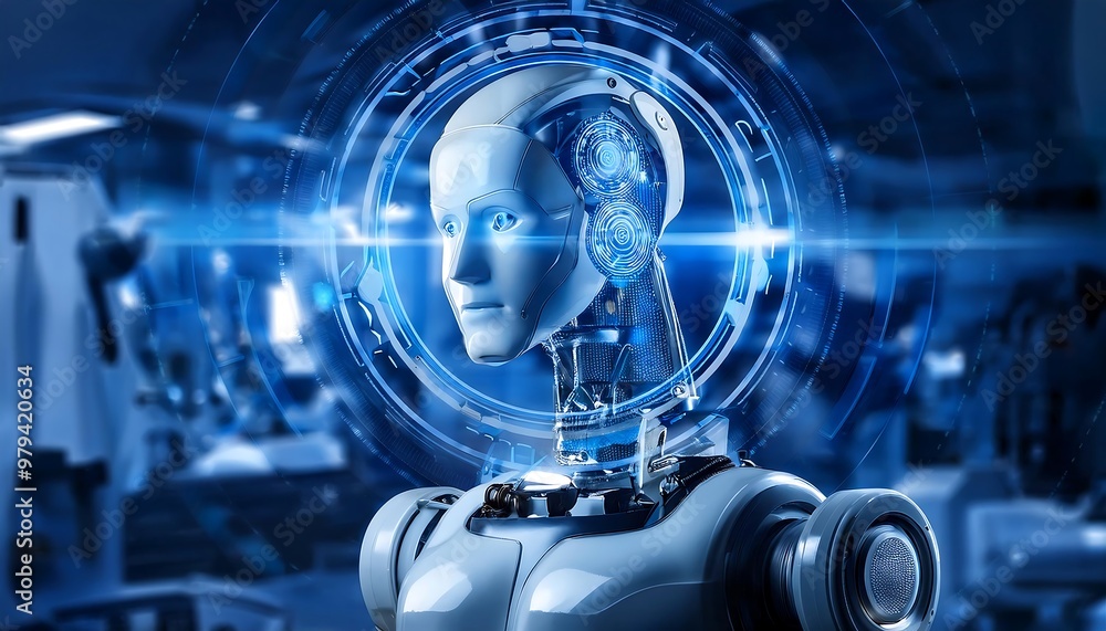 A smart humanoid industrial robot A smart humanoid industrial robot