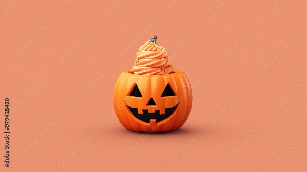 ice cream inside is depicted in a fun Halloween treat ice cream inside is depicted in a fun Halloween treat