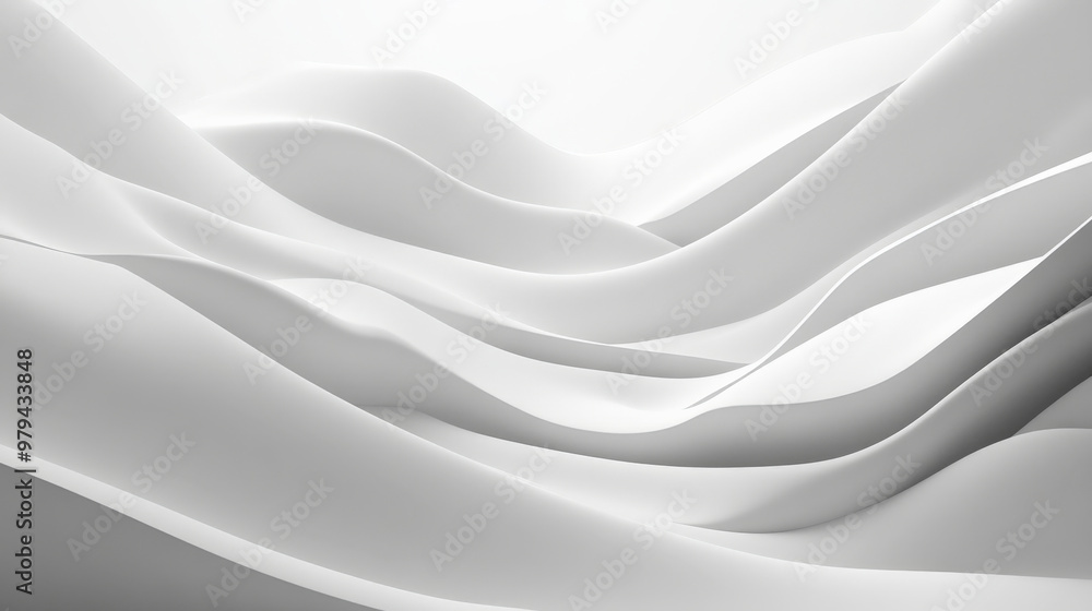 A minimalist 3D wave pattern in grayscale, with soft, flowing curves creating an abstract, modern design with subtle depth and smooth transitions across a clean white backdrop. A minimalist 3D wave pattern in grayscale, with soft, flowing curves creating an abstract, modern design with subtle depth and smooth transitions across a clean white backdrop.