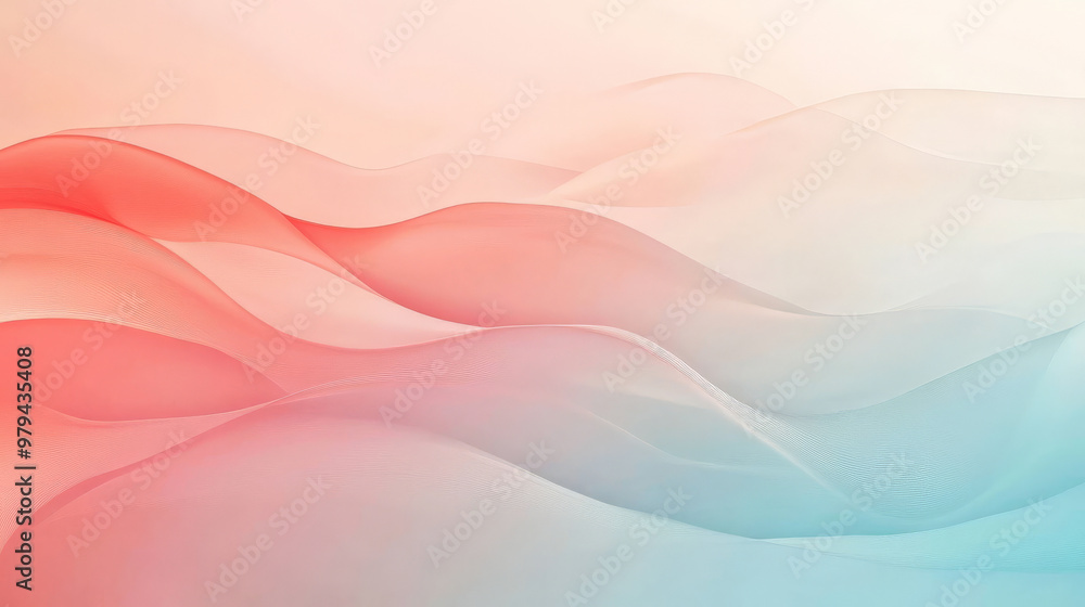 A smooth gradient background blending from light blue to pastel coral, with dynamic abstract waves creating a gentle, calming flow. A smooth gradient background blending from light blue to pastel coral, with dynamic abstract waves creating a gentle, calming flow.
