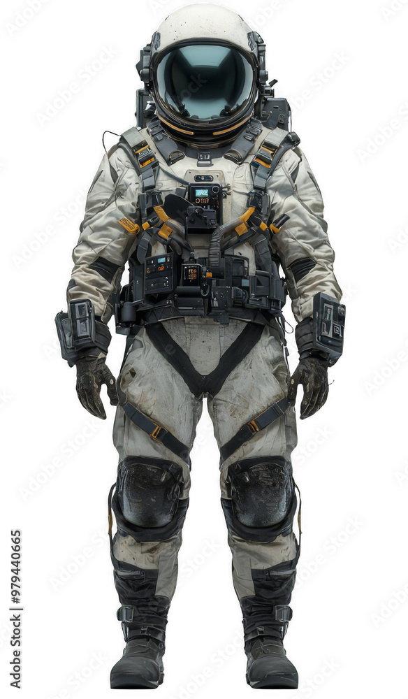 Advanced Space Traveler in Cosmic Exploration Gear On transparent Background Advanced Space Traveler in Cosmic Exploration Gear On transparent Background