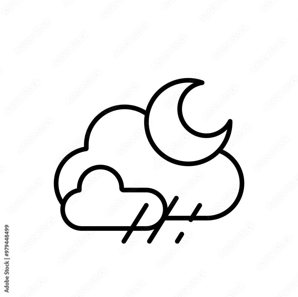 night coludly rain night coludly rain
