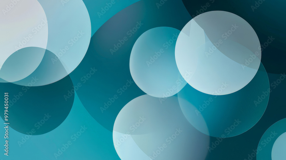Gradient from deep blue to vibrant teal, with minimalist circles in light gray and translucent white gently floating across the abstract background. Gradient from deep blue to vibrant teal, with minimalist circles in light gray and translucent white gently floating across the abstract background.