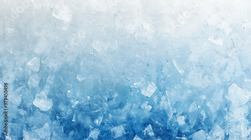 Blue Ice Texture: A close-up shot of a textured, blue ice background, featuring a gradation of blue hues and a subtle, abstract quality. This image exudes a sense of tranquility and serenity, perfect 