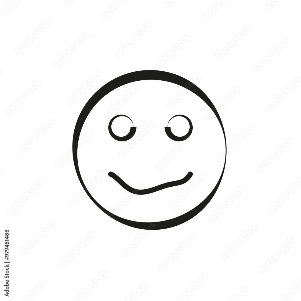 Smiley face icon. Happy face symbol. Minimalist smile emoji. Simple emoticon vector. Smiley face icon. Happy face symbol. Minimalist smile emoji. Simple emoticon vector.