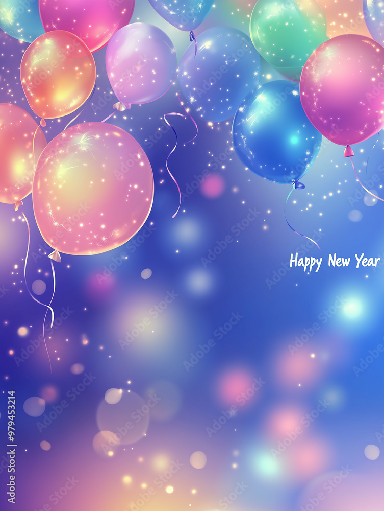 Happy New Year festive and celebration background Happy New Year festive and celebration background