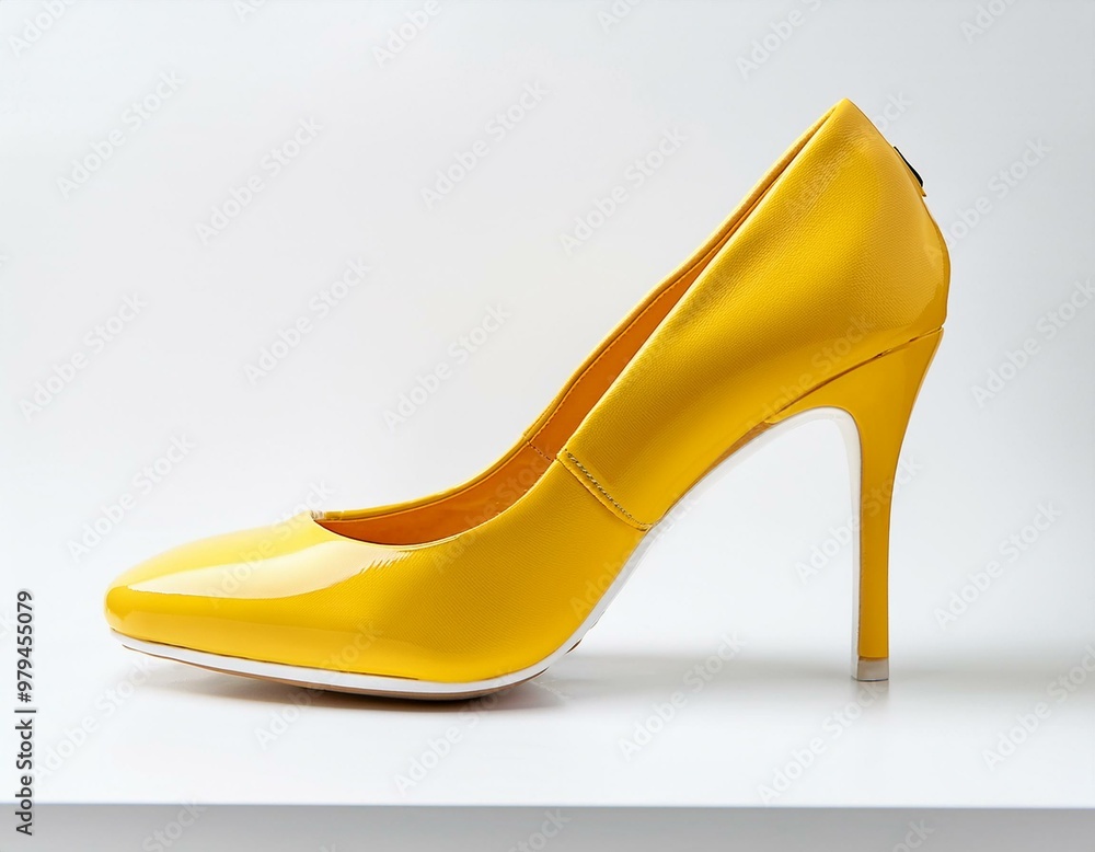 Yellow High Heel Pump Yellow High Heel Pump