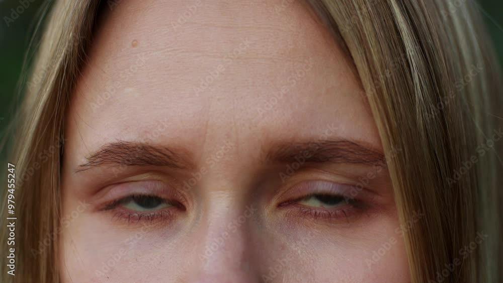Macro of female eyes looking at the camera. Macro of female eyes looking at the camera.