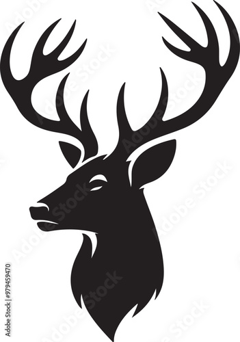 Dear Head silhouette vector eps