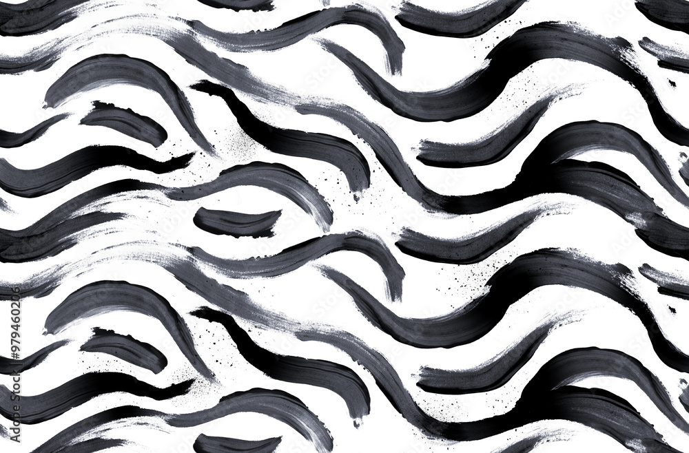 Painting brush pattern. Abstract pattern design Painting brush pattern. Abstract pattern design