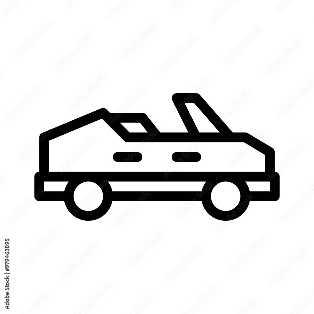 cabriolet line icon cabriolet line icon
