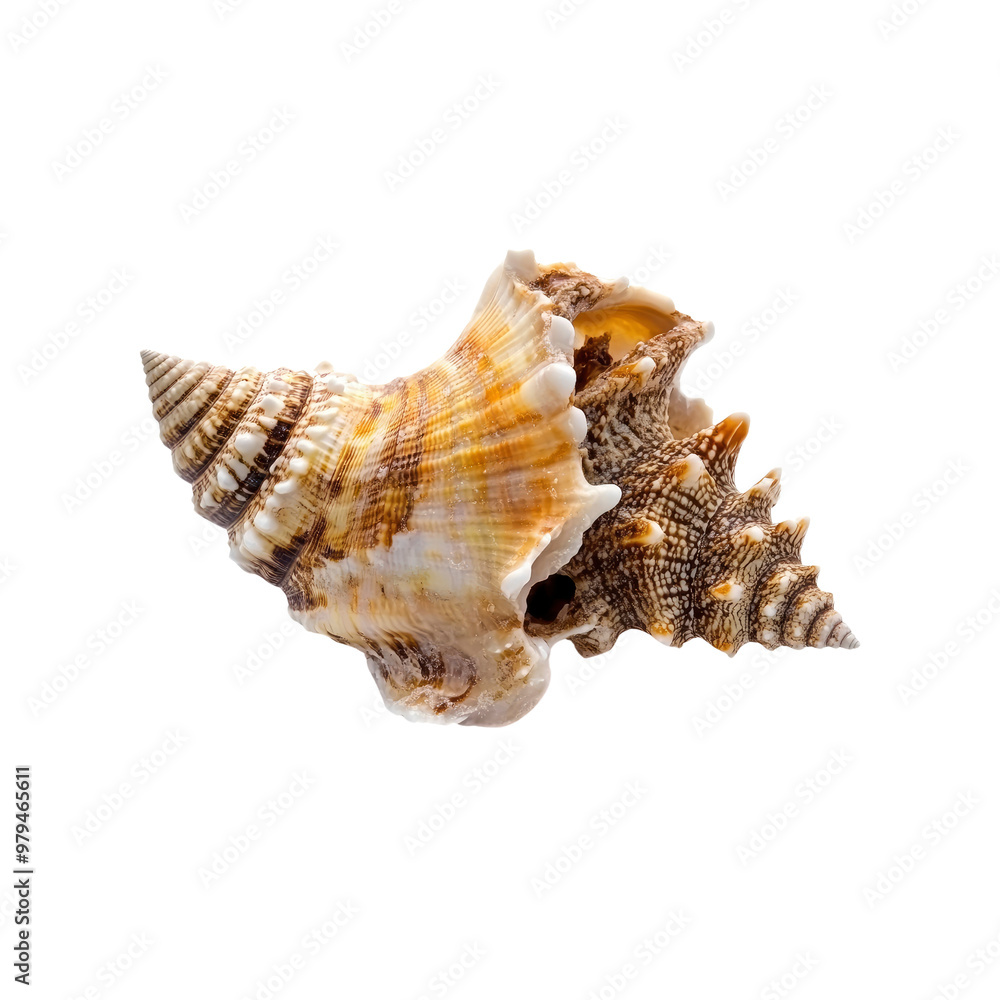 Closeup of a seashell with intricate patterns Closeup of a seashell with intricate patterns