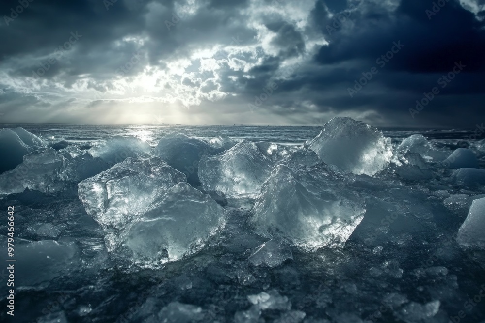 Fototapeta premium melting glacier image