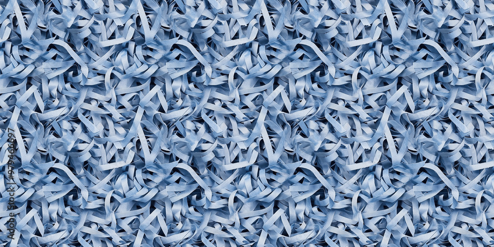 shredded paper filler in denim color with thin, delicate strips shredded paper filler in denim color with thin, delicate strips