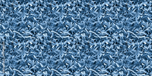 shredded paper filler in denim color with thin, delicate strips