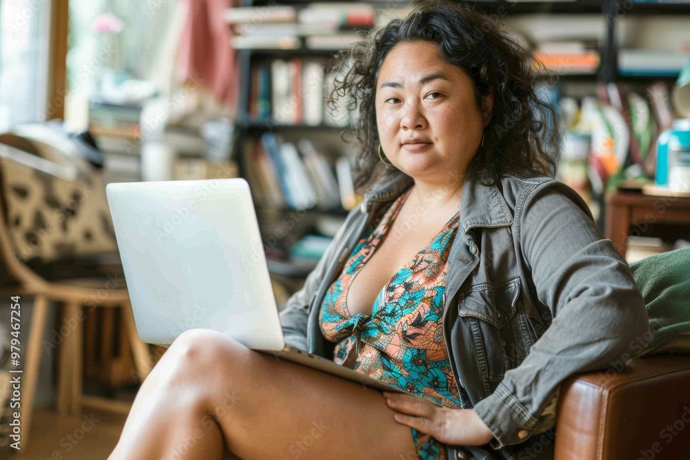 Self-assured and empowered she excels casual office setting. Connectivity Issues Affect Productivity in Remote Work. This photo captures essence of innovation and traditional Self-assured and empowered she excels casual office setting. Connectivity Issues Affect Productivity in Remote Work. This photo captures essence of innovation and traditional