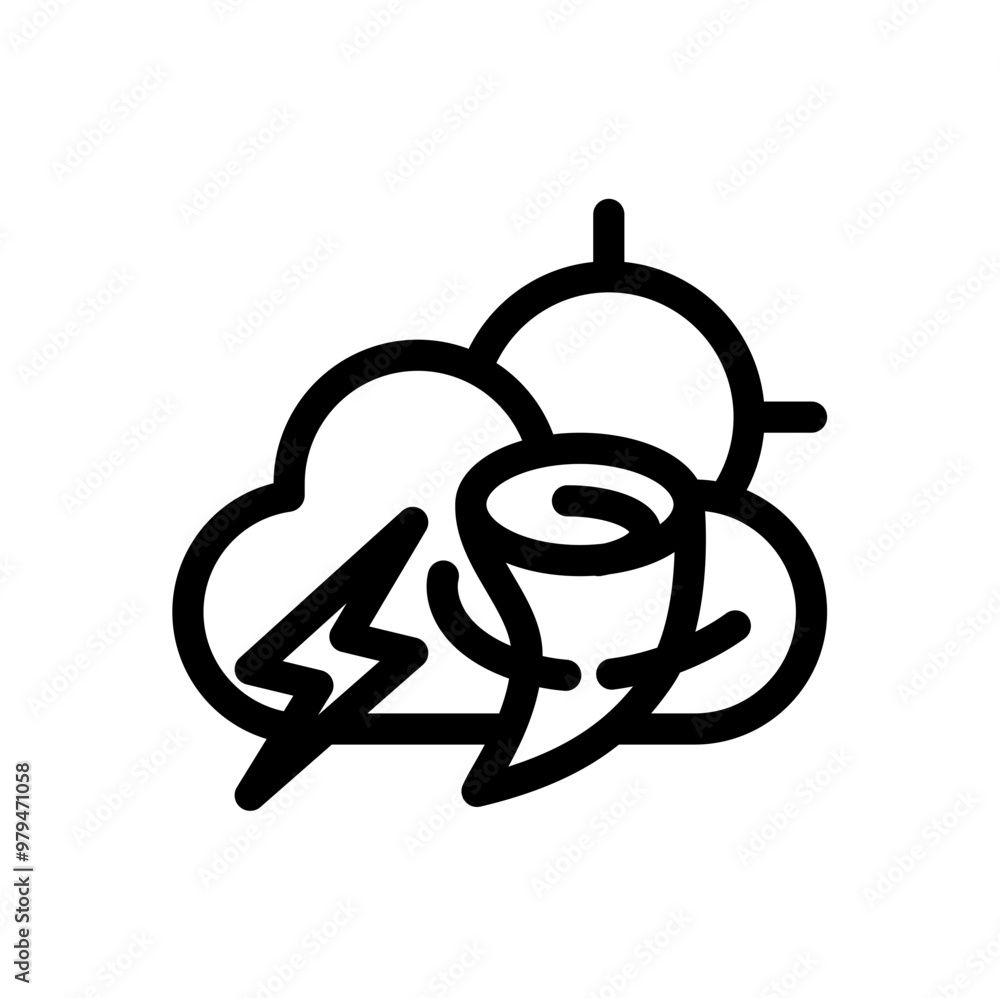 Obraz premium day lightning storm