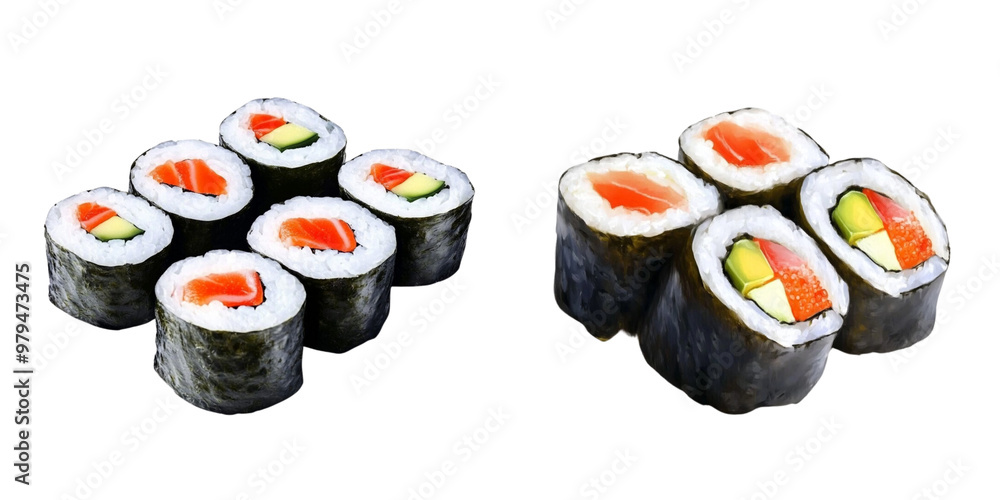 sushi on a transparent background sushi on a transparent background