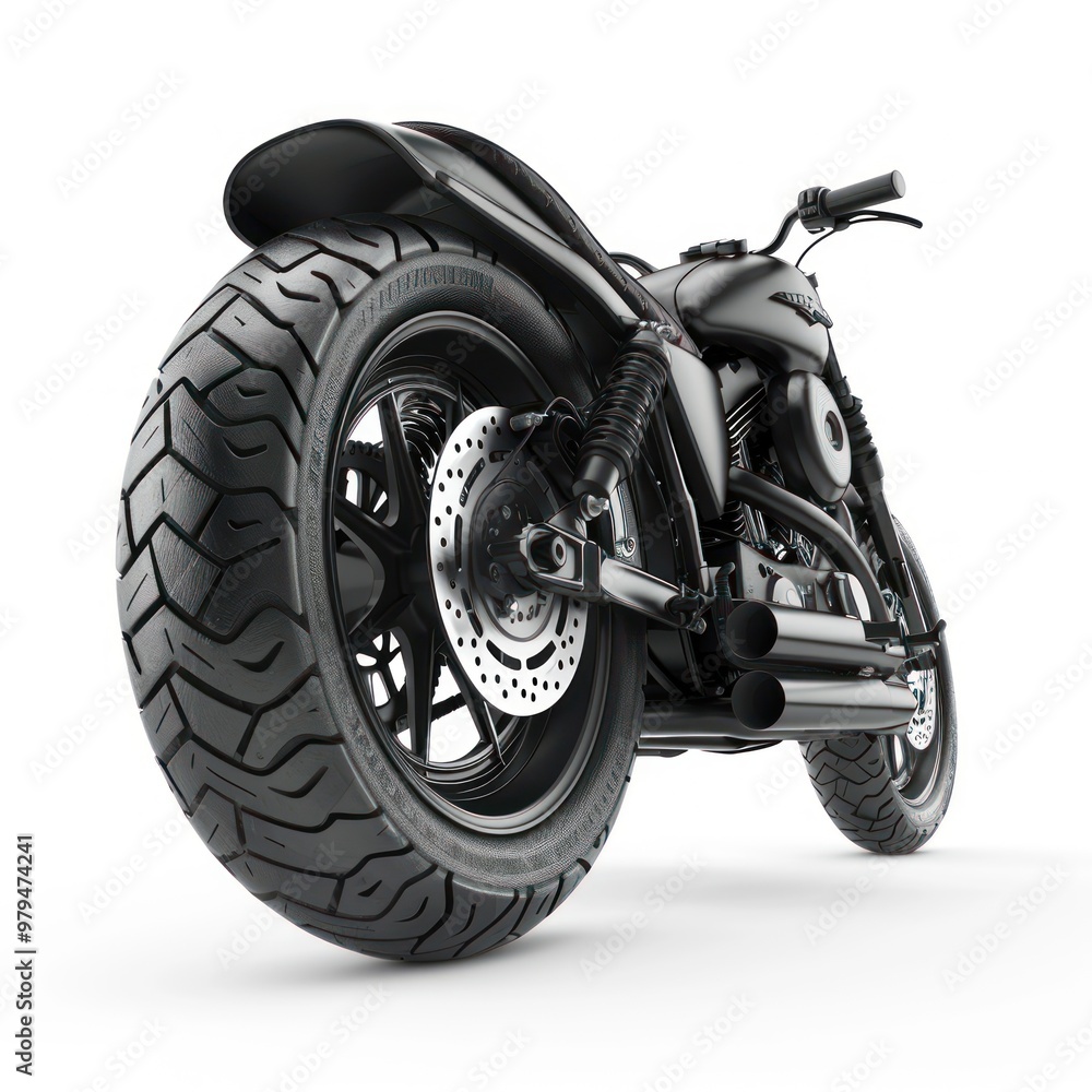 A clean motorbike tire transportation automobile motorcycle. A clean motorbike tire transportation automobile motorcycle.