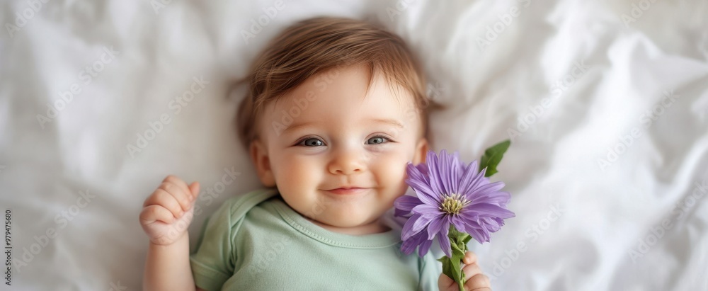 The Baby with a Flower The Baby with a Flower